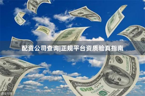 配资公司查询|正规平台资质验真指南